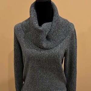 Tahari Charcoal Cowl Neck Sweater